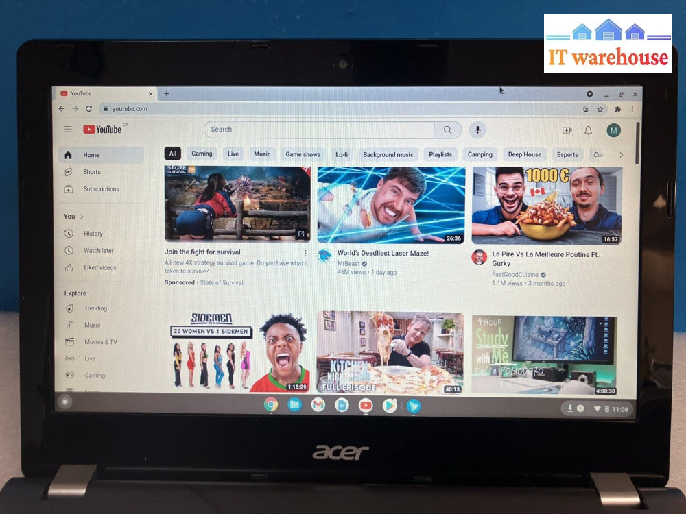 3X Acer C740 Chromebook Zhn Celeron 3205U /4Gb Ram 16Gb Ssd (No Ac Read) -