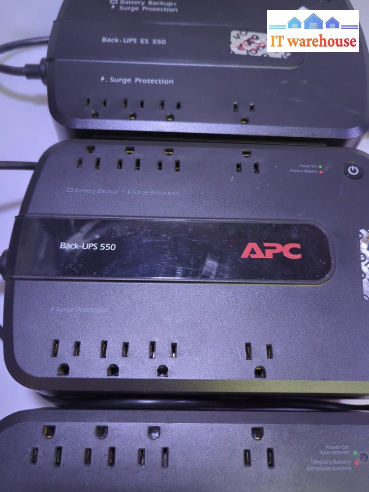- 3X Apc Back-Ups Es 500 Be550G Outlet Surge Protector Tested (No Battery)