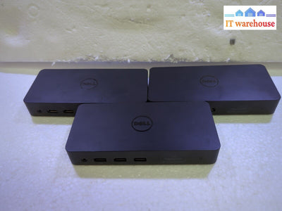 - 3X Dell D3100 Cjp68 Usb 3.0 4K Display Docking Station (No Ac Adapter) Tested