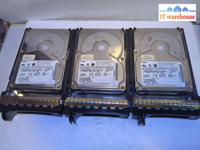 - 3X Dell Maxtor Hard Drive 73Gb 10K 80Pin Scsi Hdd 08W570 8W570 W/Tray Cd399