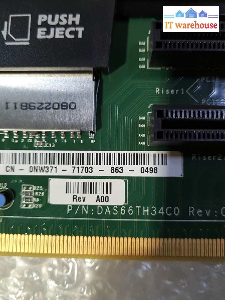 - 3X Dell R805 Nw371 Pci-E Rise Card @@@