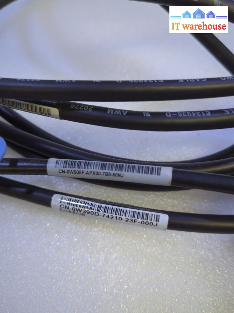 3X Dell Sas 6Gbps Raid Controller Cables (2X 0W390D 1X W508F) -