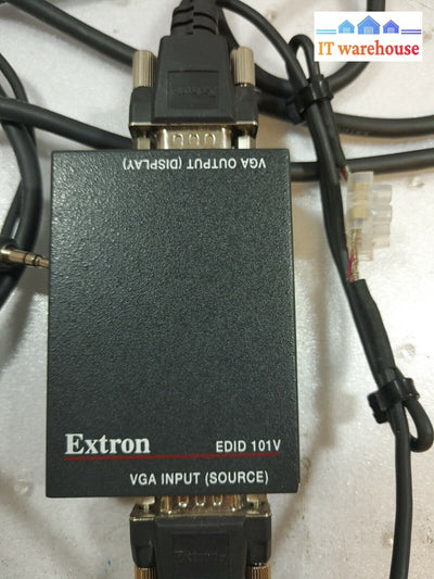 - 3X Extron Edid 101V Emulators With Vga Extension Cables