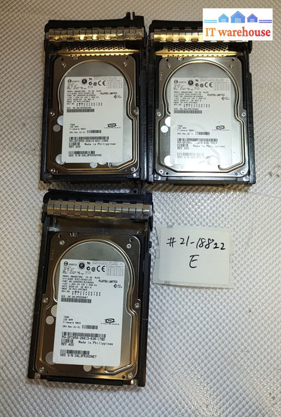 - 3X Fujitsu Maw3073Nc Ca06550-B10300Dl 0Fc959 73Gb 10K Ultra320 Scsi Hdd @@@