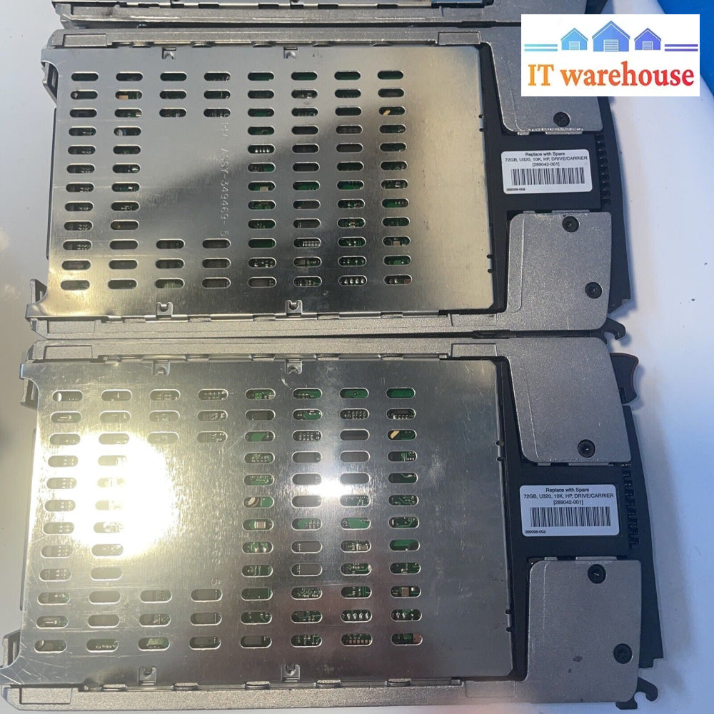 3X Hp 72.8Gb 10K Rpm 3.5 In. Ultra320 Scsi Server Hdd With 289042-001 Caddy