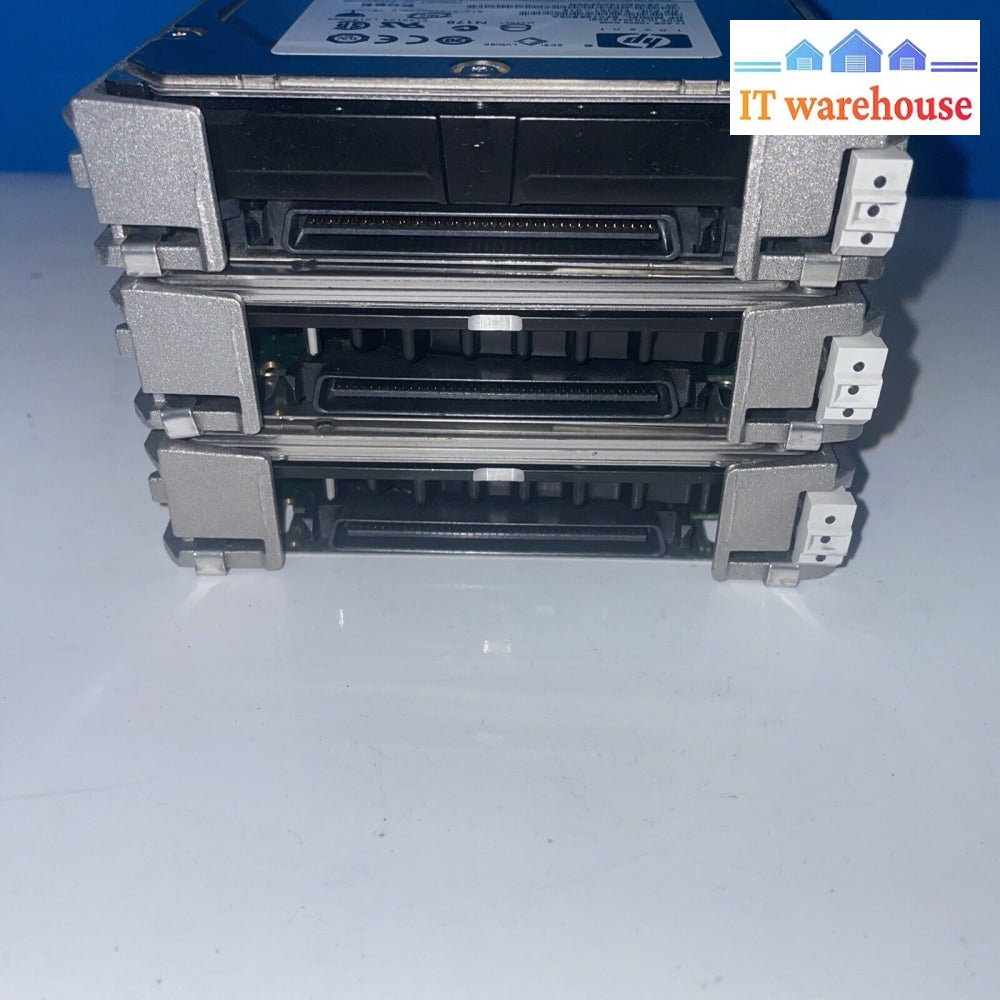 3X Hp 72.8Gb 10K Rpm 3.5 In. Ultra320 Scsi Server Hdd With 289042-001 Caddy