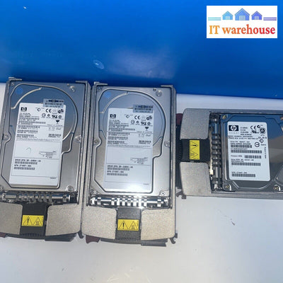 3X Hp 72.8Gb 10K Rpm 3.5 In. Ultra320 Scsi Server Hdd With 289042-001 Caddy