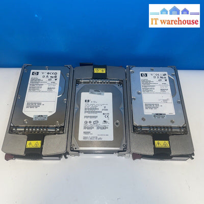 3X Hp 72.8Gb 15K Rpm 3.5 In. Ultra320 Scsi Server Hdd With 289042-001 Caddy