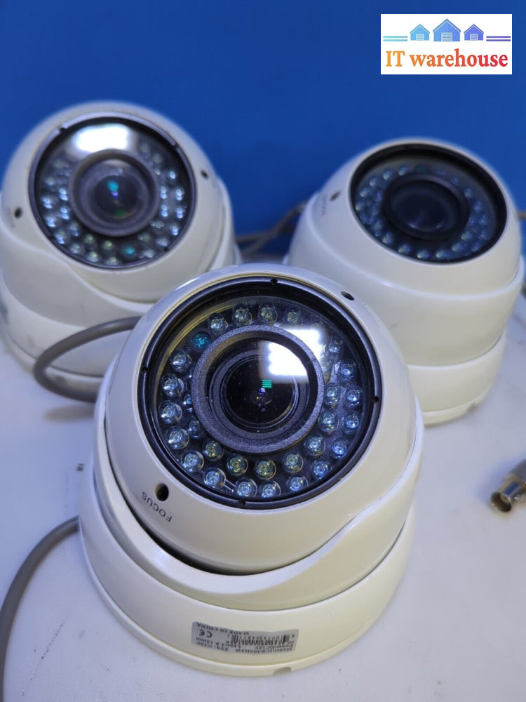 3X Icrealtime Icr-300H3W Ntsc Len 2.8-12Mm Indoor/Outdoor Ir Dome Camera -