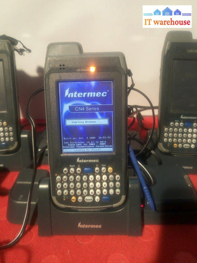 - 3X Intermec Cn4 Mobile Computer With Ad10 Charger And Extra Battery