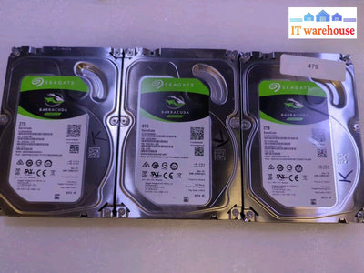 3X Seagate Barracuda 2Tb 3.5 Inch Sata Hard Drive Hdd St2000Dm006 Tested -