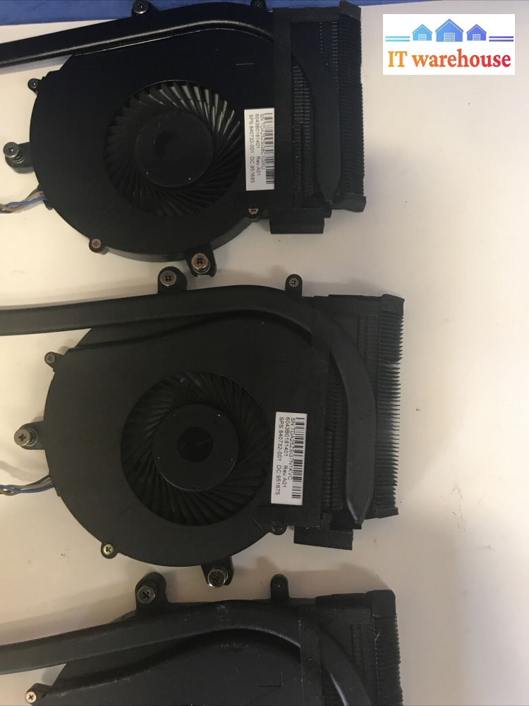 4 X Hp Laptop Probook 650 G2 15.6’ Cpu Heatsink Fan