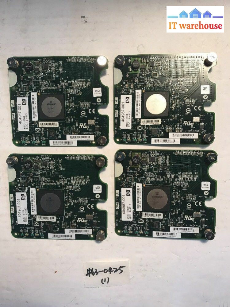 4 X Hp Proliant Bl460C Lpe1105 4Gb Fibre Channel 404987-001 405921-001