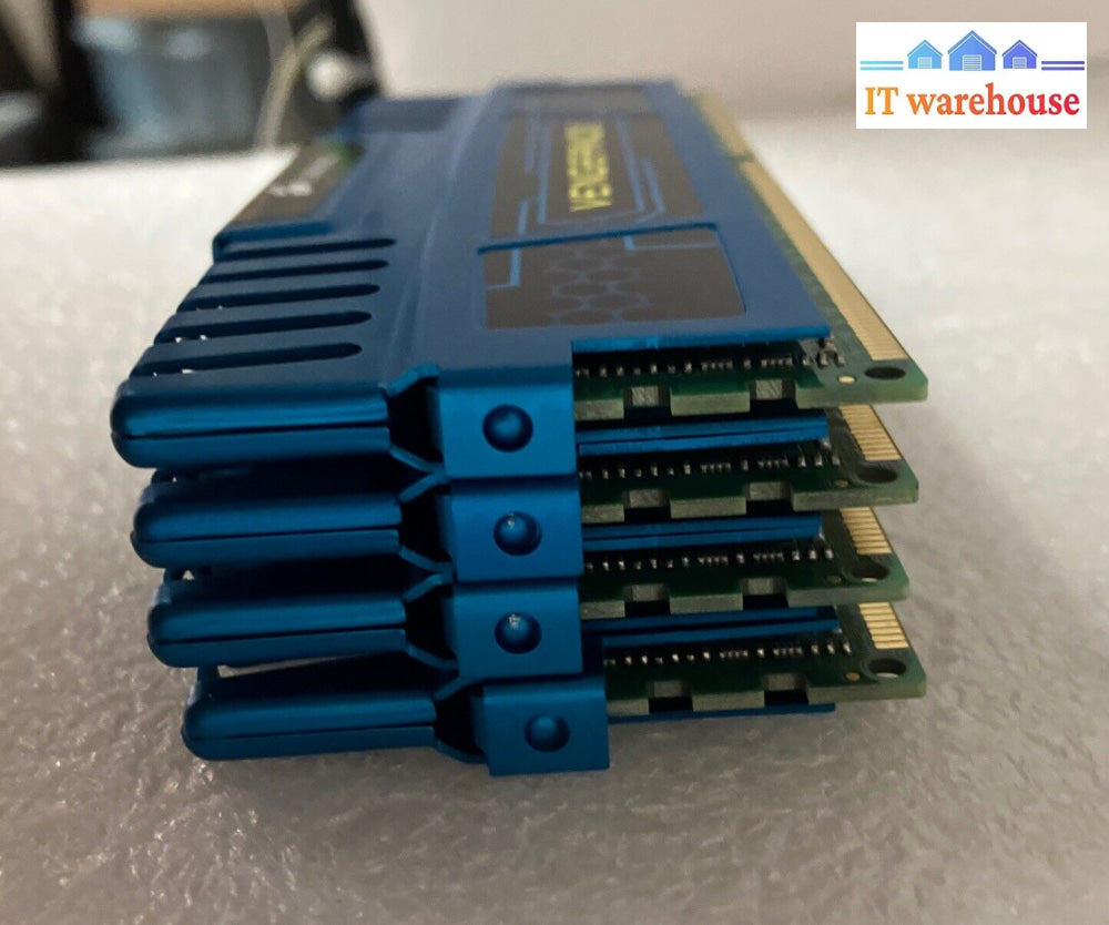 48Gb =12X 4G Corsair Cmz8Gx3M2A1600C9B Vengeance Blue Pc3-12800 1600Mhz Ddr3 Ram