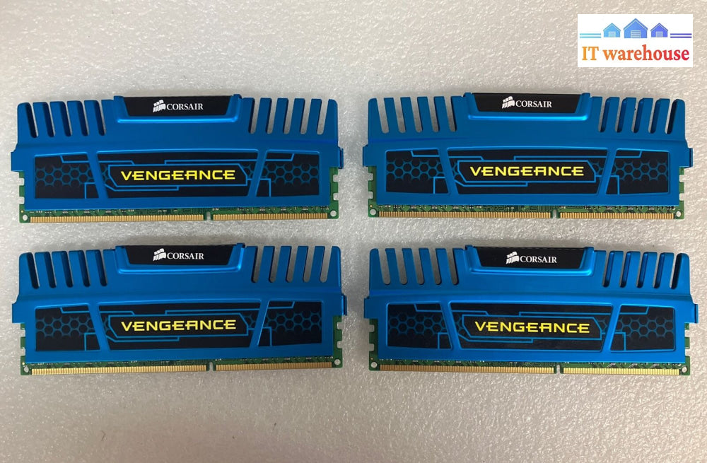 48Gb =12X 4G Corsair Cmz8Gx3M2A1600C9B Vengeance Blue Pc3-12800 1600Mhz Ddr3 Ram