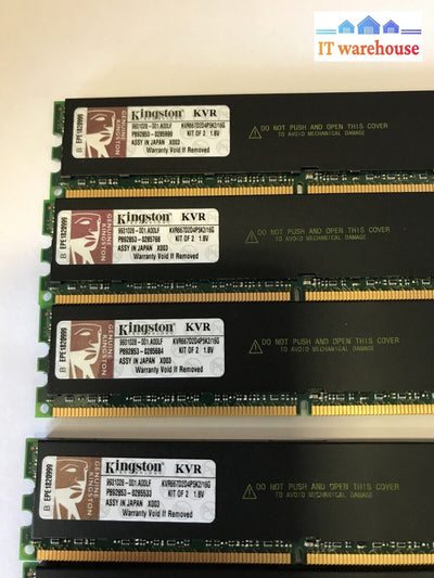 48Gb = 6 X 8Gb Kingston Ddr2 667Mhz Kvr667D2D4P5K2/16G Memory (For Servers Only)