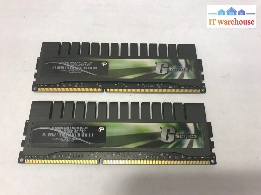 4Gb (2Gbx2) Patriot G Series Pc3-12800 1600Mhz Non-Ecc Ddr3 Pgs34G1600Elk Ram