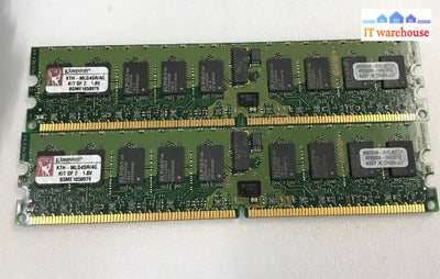 4Gb 2X2Gb Kingston Kth-Mlg4Sr/4G Pc2-3200 Ddr2-400Mhz Memory Kit @@@