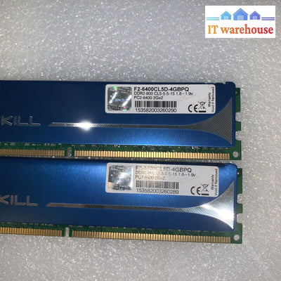 4Gb(2X2Gb) Pc2-6400 Gskill F2-6400Cl5D-4Gbpq G.skill Ddr2-800 Ram Memory