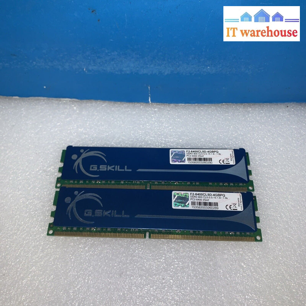 4Gb(2X2Gb) Pc2-6400 Gskill F2-6400Cl5D-4Gbpq G.skill Ddr2-800 Ram Memory