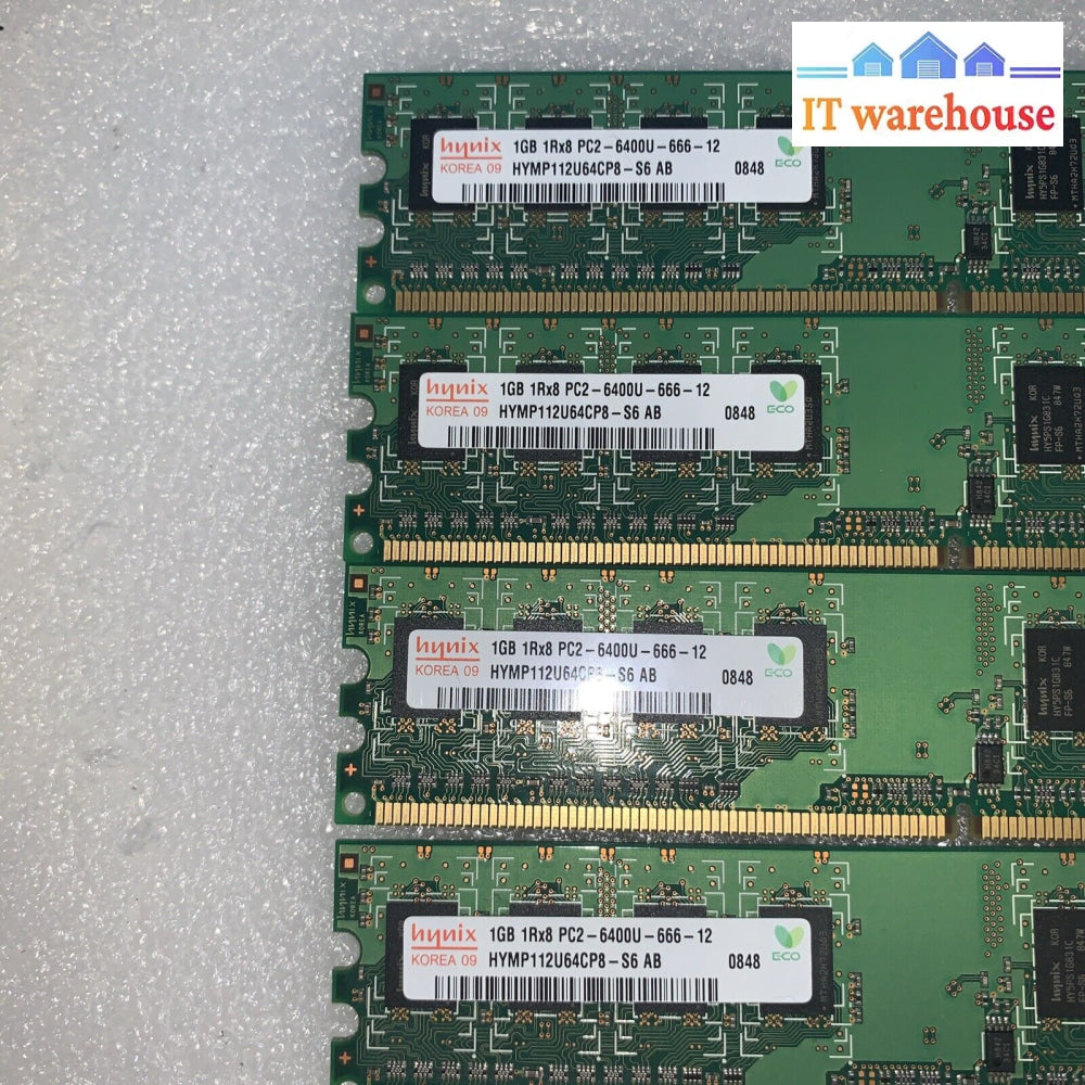 4Gb (4X1Gb) Hynix Pc2-6400U Hymp112U64Cp8 Ddr2 Memory