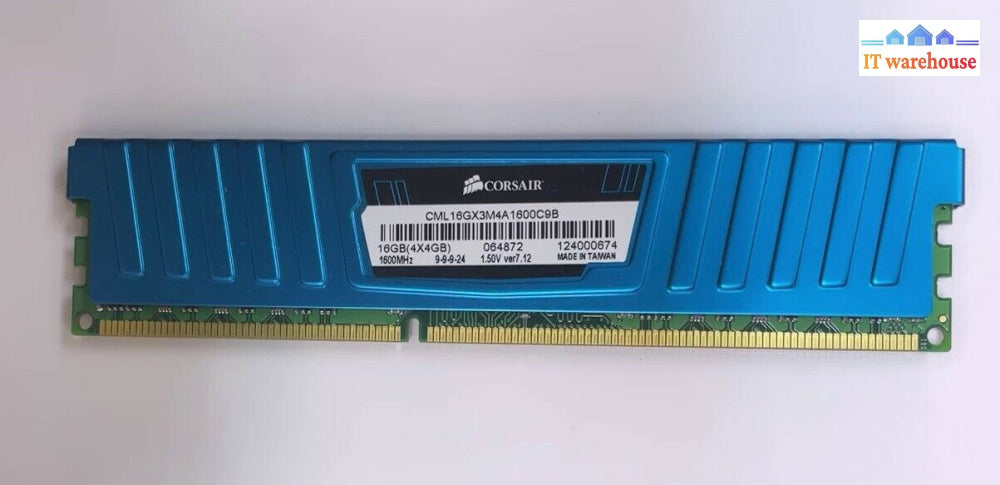 4Gb Kingston Hyper X Blu 1600Mhz Ddr3 Cl9 Memory Xmp Khx1600C9D3B1K2/8Gx