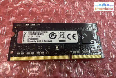 4Gb Kingston Hyperx Impact Ddr3L 1600Mhz Cl9 Sodimm Ram Memory Hx316Ls9Ibk2/8