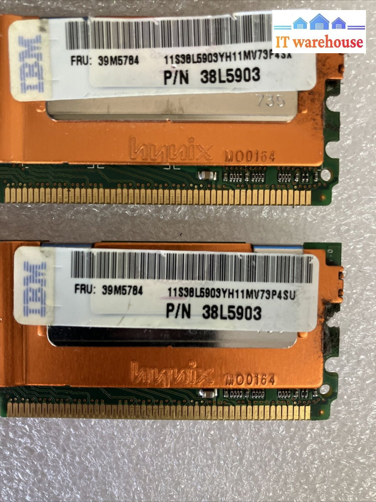 (4X 1Gb) Hynix Hymp512F72Cp8D Ab-C 2Rx8 Ddr2-667 Pc2-5300F-555-11 Ecc Dimm Ram ~