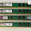 (4X 2Gb) Kingston Kvr667D2N5/2G Pc2-5300 Ddr2-667 1.8V Low Profile Ram 99U5429 ~