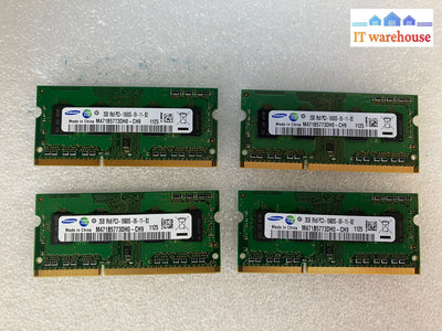 ~ (4X 2Gb) Samsung 1Rx8 Pc3-10600S-09-11-B2 Ddr3-1333Mhz Laptop So-Dimm Memory