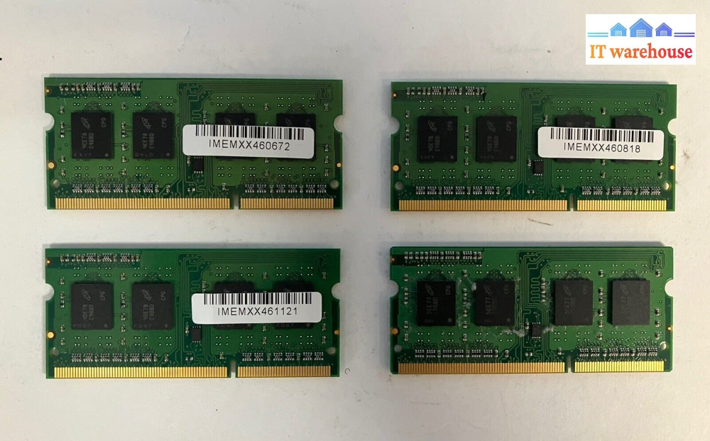 (4X 4Gb) Crucial Ct51264Bf160Bj.c8Fer Pc3L-12800 Ddr3-1600 So-Dimm Laptop Ram ~