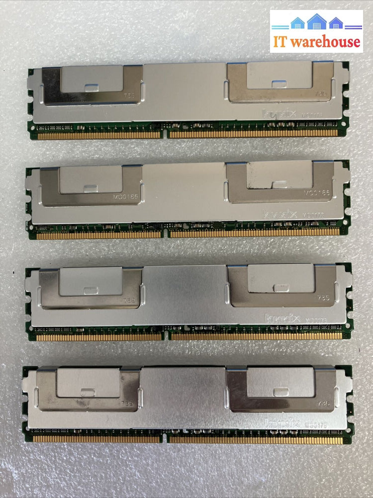 (4X 4Gb) Hynix Hymp351F72Amp4N3-Y5 Ac-A 2Rx4 Pc2-5300F-555-11 Ddr2-667 Ecc Ram ~