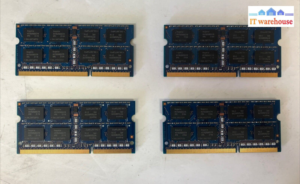 (4X 4Gb) Hynix Laptop Memory Pc3-10600 Ddr3-1333 So-Dimm Ram Hmt351S6Cfr8C-H9 ~