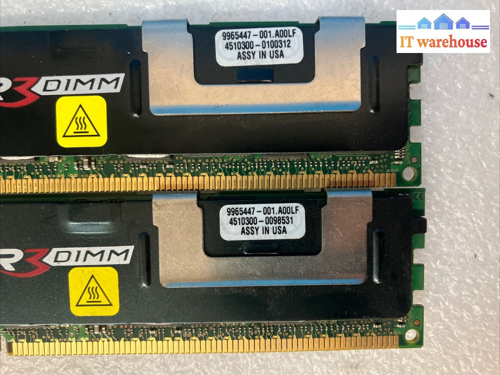 (4X 4Gb) Kingston Ram Kvr1333D3D4R9S/4G Ddr3-1333 Pc3-10600 Ecc Server Memory ~