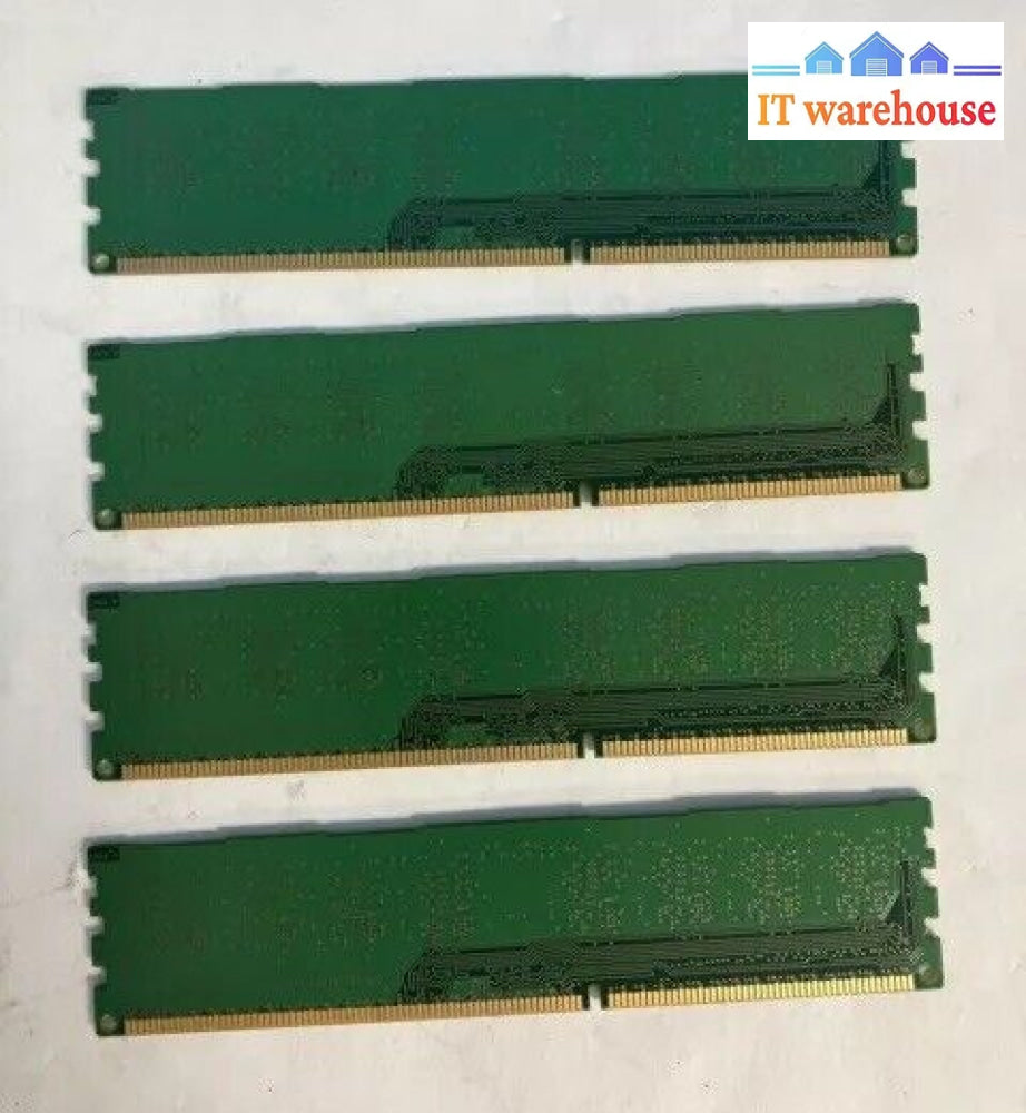 (4X 4Gb) Micron 1Rx8 Ddr3-1600 Pc3-12800U Desktop Dimm Ram Mt8Jtf51264Az-1G6E1 ~