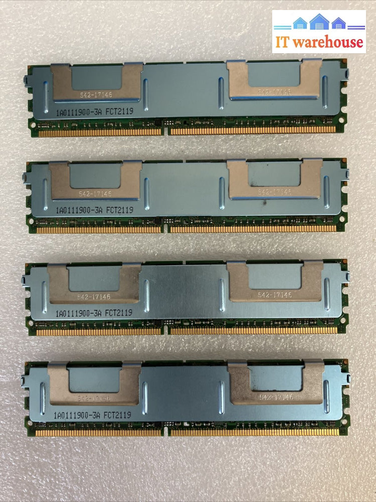 (4X 4Gb) Micron 2Rx4 Pc2-5300F Ddr2-667 Ecc Server Ram Mt36Htf51272Fz-667H1D6 ~