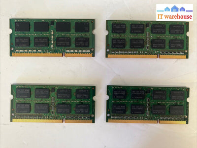 (4X 4Gb) Samsung Laptop Memory Pc3-10600 Ddr3-1333 Sodimm Ram M471B5273Dh0-Ch9 ~