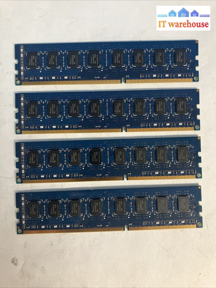 (4X 4Gb) Sk Hynix 2Rx8 Ddr3-1600 Pc3-12800U Desktop Dimm Ram Hmt351U6Cfr8C-Pb ~