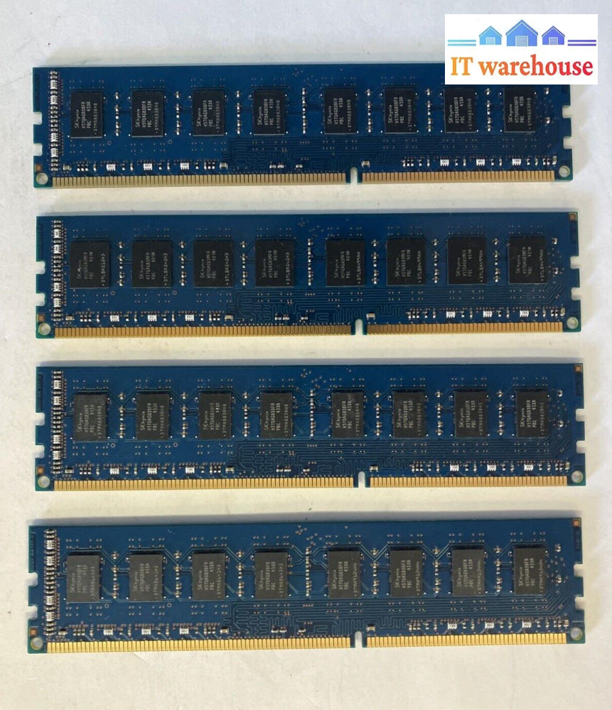 (4X 8Gb) Sk Hynix 2Rx8 Ddr3-1600 Pc3-12800U Desktop Dimm Ram Hmt41Gu6Bfr8C-Pb ~