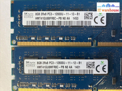 (4X 8Gb) Sk Hynix 2Rx8 Ddr3-1600 Pc3-12800U Desktop Dimm Ram Hmt41Gu6Bfr8C-Pb ~