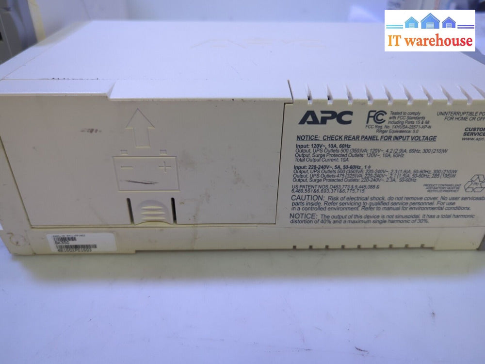 - 4X Apc Back-Ups Cs 350 Bk350 6 Outlets Ups Tested (No Battery)