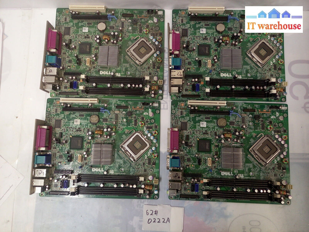 - 4X Dell Optiplex 780 Sff Intel Lga775 Motherboard 03Nvj6 W/C2D Cpu + 2Gb Ram