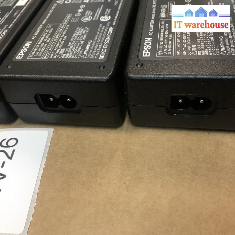 (4X) Epson Printer/Scan A171B Pn: 2071037-00 Dc Adapter Charger