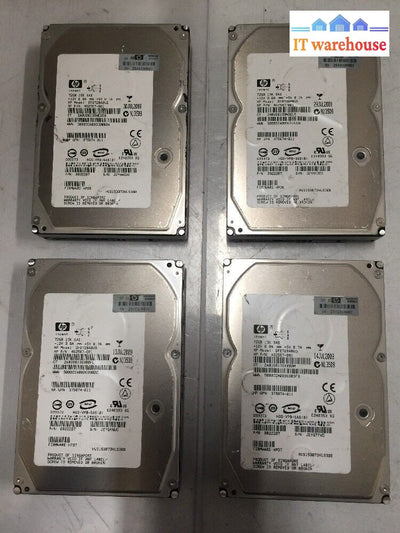 - 4X Hp 72Gb 15K Sas 3.5’ 462587-001 375874-011 0B22207 Hus153073Vls300 @@@