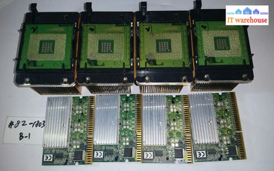 - 4X Intel Xeon 2400Dp Sl6Ep 2.4Ghz Server Cpu W/Heatsink & 266284 Card @@@