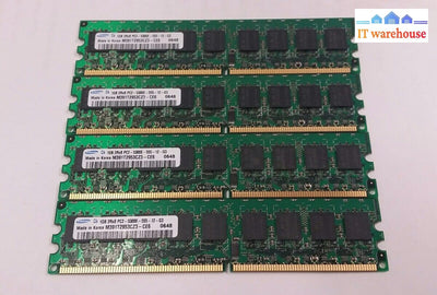 4X Samsung 1Gb Ddr2 Ecc 2Rx8 Pc2-5300E M391T2953Cz3-Ce6 Ram (Not For Desktop) @@