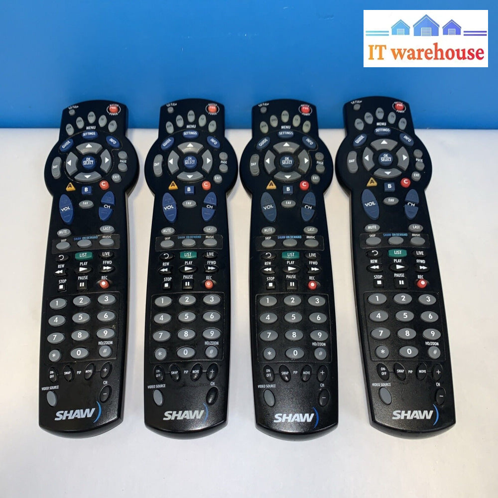 4X Shaw Cable Tv Box Remote Control