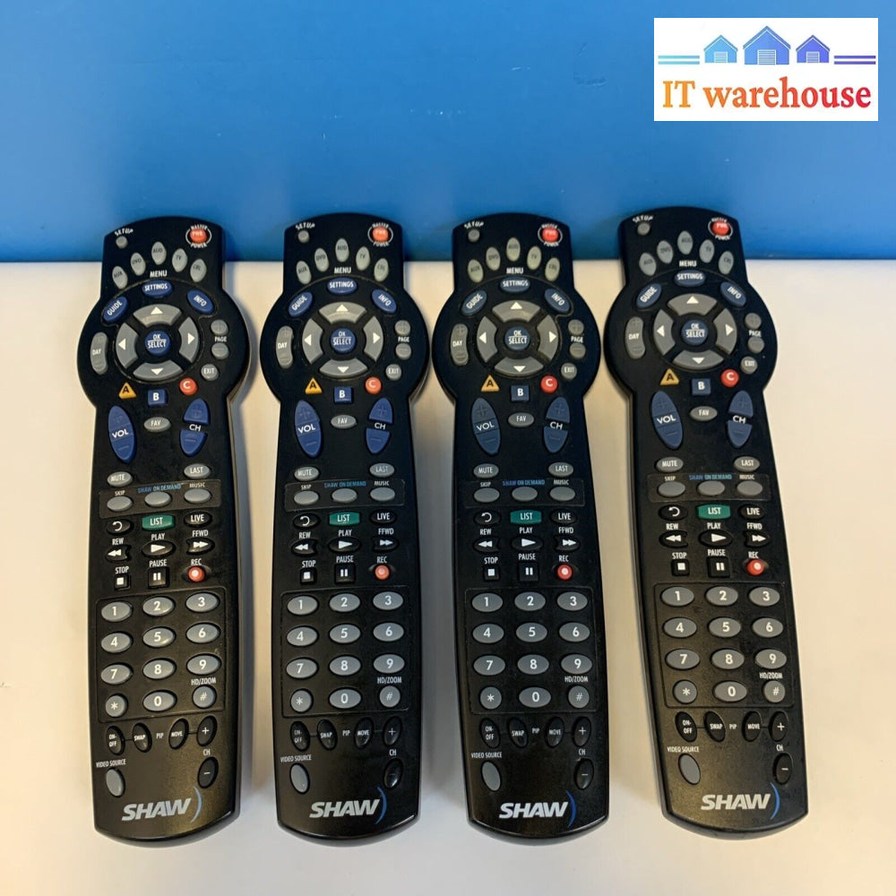 4X Shaw Cable Tv Box Remote Control