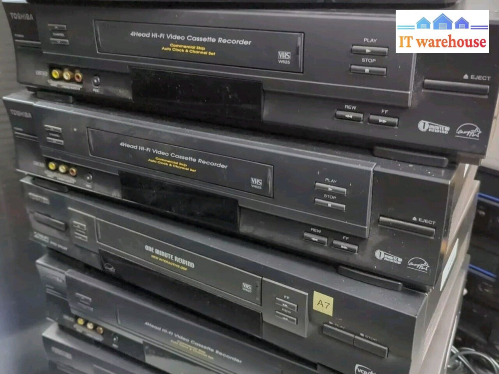 4X Toshiba W-625C Vcr 4 Head Hifi Vhs Player Tested (No Remote) -