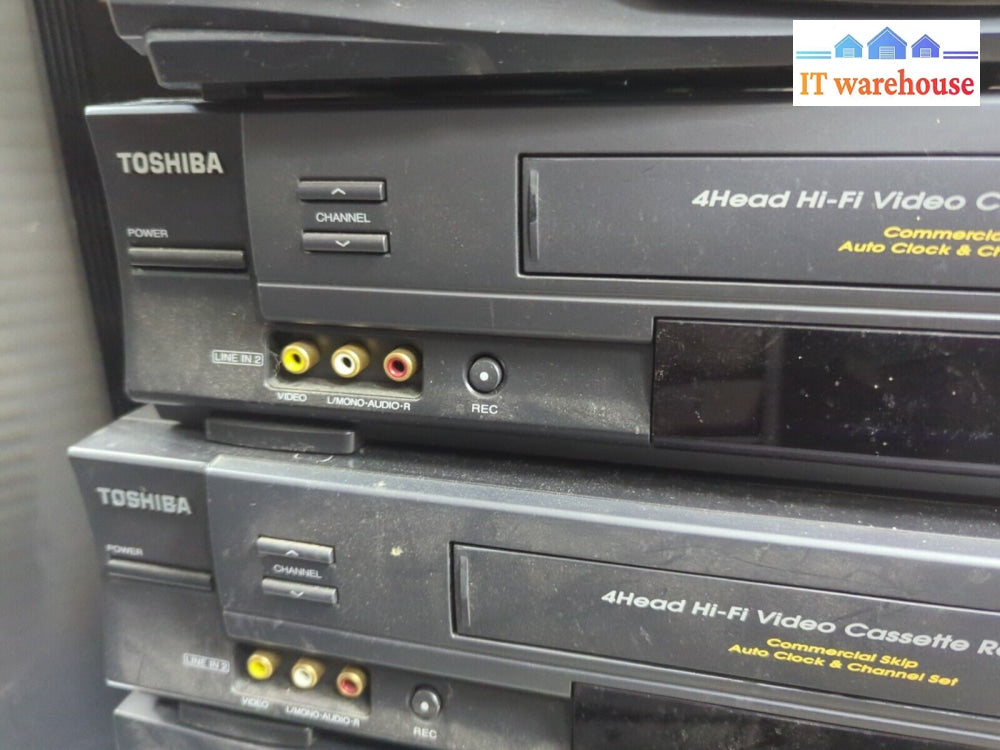 4X Toshiba W-625C Vcr 4 Head Hifi Vhs Player Tested (No Remote) -